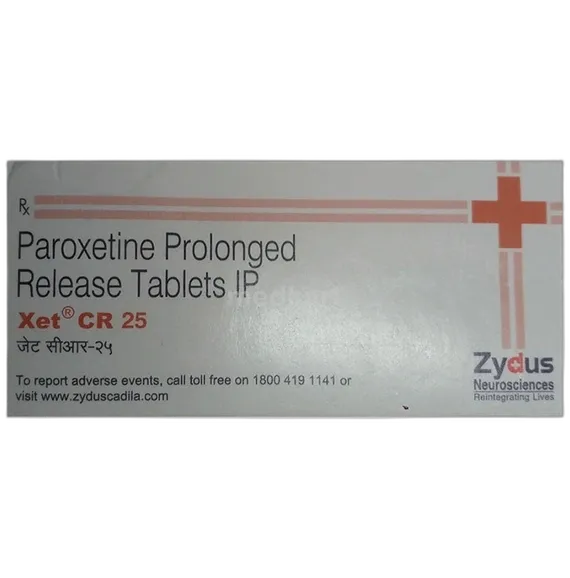 xet cr 25mg tablet 10's